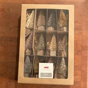 The Farmhouse Collection Bottle Brush Trees - Festive Multicolor Set